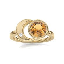 Load image into Gallery viewer, The Zora Luna Signature Yellow Gold Ring
