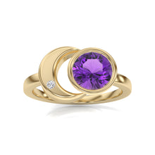 Load image into Gallery viewer, The Zora Luna Signature Yellow Gold Ring
